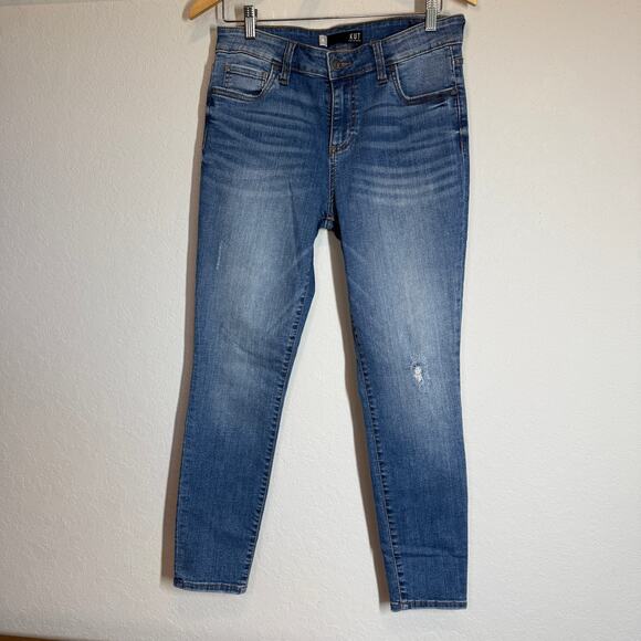 Women's KUT from the Kloth Connie Ankle Skinny Denim Blue Jeans Size 10 - Picture 1 of 8